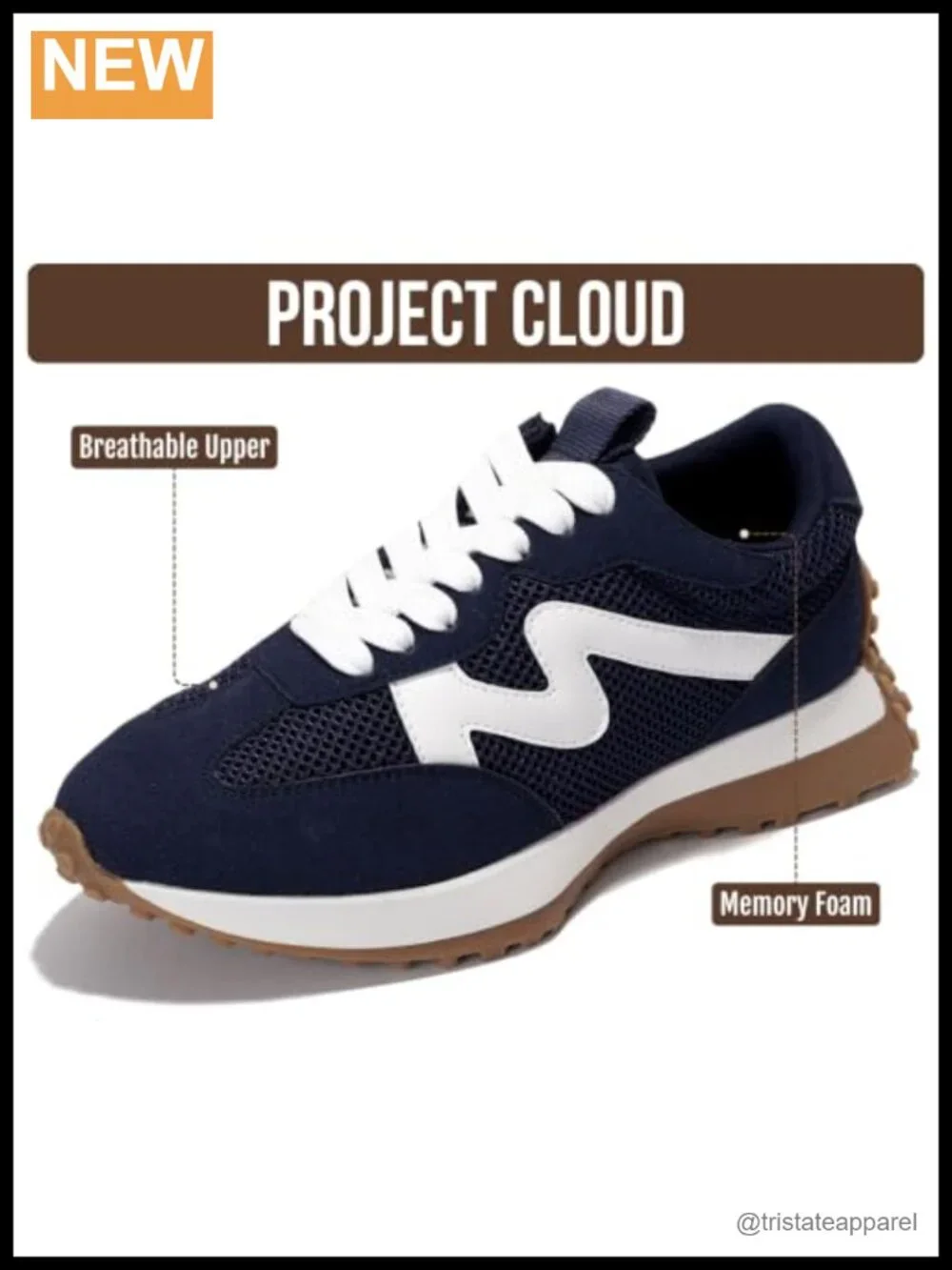 Lightweight Canvas Lace Up Fashion Sneakers Memory Foam Insole Non-Slip